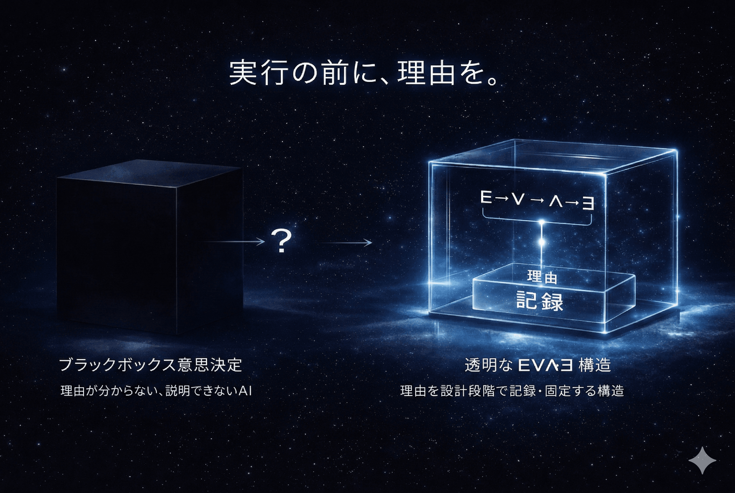 Black Box Decision vs Transparent EVΛƎ Structure